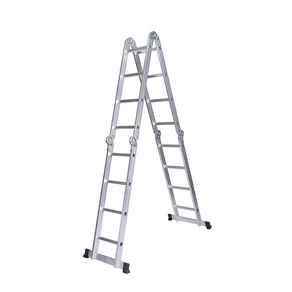 Лестница трансформер алюминиевая 4×4, ширина 450 мм, TS4454