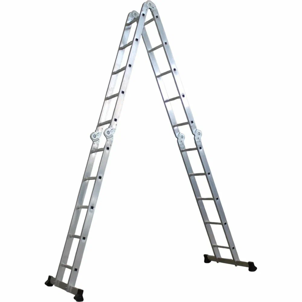 Лестница трансформер алюминиевая 4×5, ширина 450 мм, TS4455